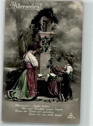 Religion Gebet mit den Kindern Vers : Allerseelen Fotoverlag Photochemie Serie 5793-3