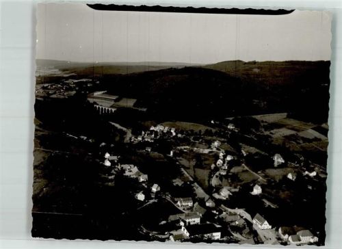 Hetzbach Vogelschau Viadukt Ort handschriftlich Foto Original aus Archiv eines Ansichtskartenverlags