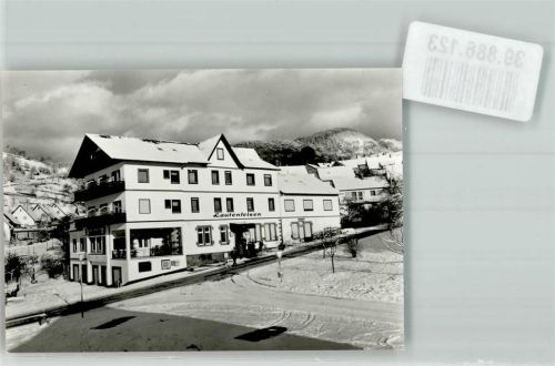 Lautenbach Winter Gasthaus Lautenfels Ort handschriftlich