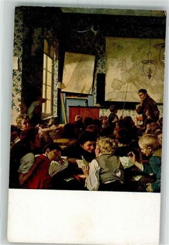Kinder Lehrer Landkarte sign. Hertel Carl Verlag Seemann Nr.28