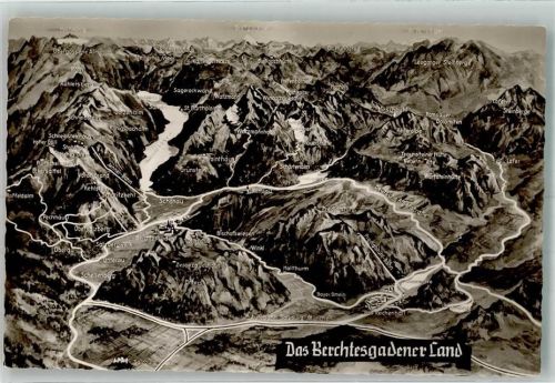 Berchtesgaden Vogelschau Berchtesgadener Land