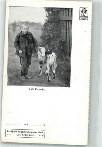 1909 Kind Mädchenkalender