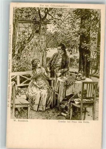 1900 Besuch bei Frau von Stein, Kind beim Buch lesen Kolonien Verlag Ackermann Nr. 679