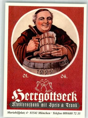 München Mönch Klosterschank Herrgottseck