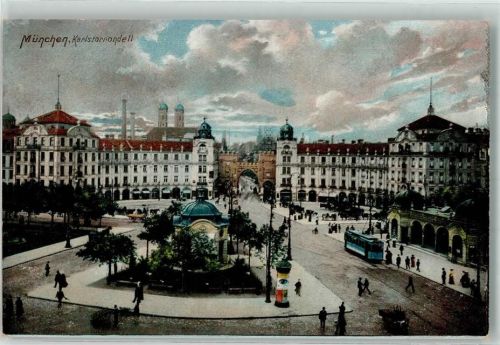 München Karlsrondell Karltor Frauenkirche Litfaßsäule