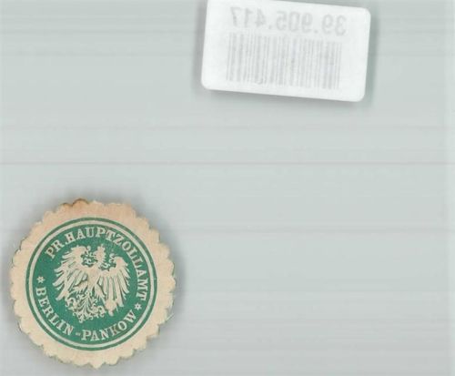 Pankow Preussisches Hauptzollamt