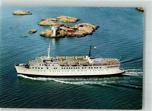 Vogelschau M/S Prinsessan Margaretha Passagierlinie Göteborg-Frederikshavn