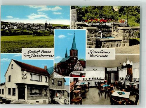 Rosenheim Kirche Gasthaus Pension zum Rosenbrunnen