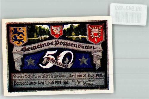 Poppenbüttel 1921 50 Pfennig