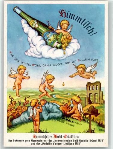 Traben-Trarbach Engel Himmlisches Mosel Tröpfchen Franz Wilhelm Langguth Erben