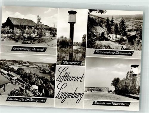 Langenburg Pension Roseneck Cafe Wasserturm Festhalle