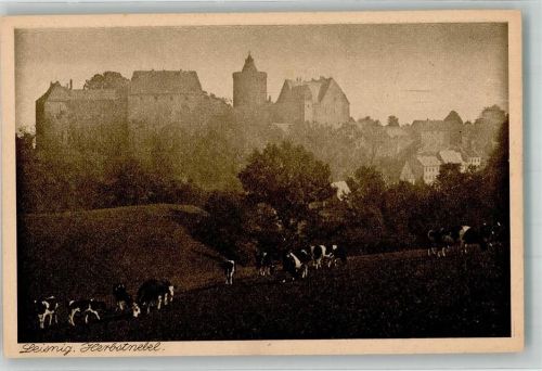 Leisnig Burg Heimatschutz-Postkarte