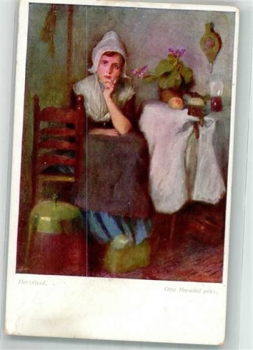 1914 sign. Herschel Otto Herzleid Frau B.K.W.I. Nr. 1845