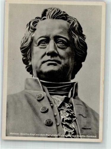 Weimar Kopf aus dem Rietschelschen Schiller u. Goethe Denkmal
