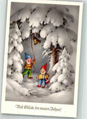 Neujahr Kleine Glocke im Wald , Ziehharmonika Verlag Haering Nr. 136