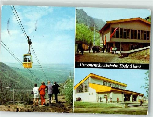 Thale 1985 Seilbahn Talstation Bergstation