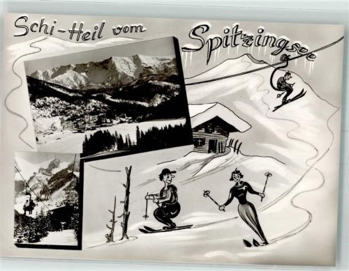 Spitzingsee Seilbahn Humor Ski Heil