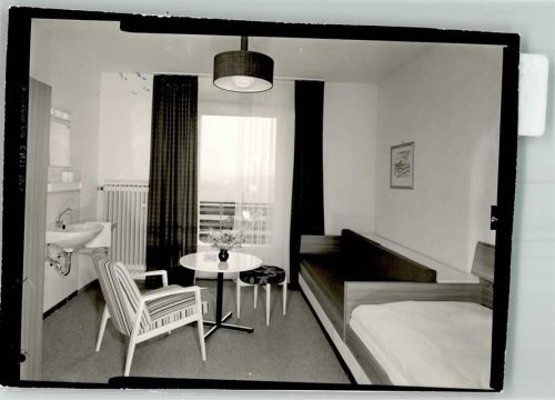 Oberasberg Gästezimmer im Haus am Berg Foto Original aus Archiv eines Ansichtskartenverlags Ort handschriftlich