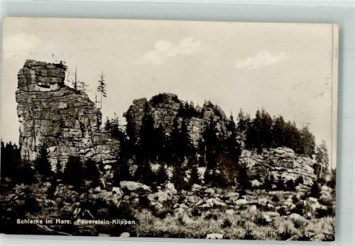 Schierke 1929 Harz Feuerstein-Klippen