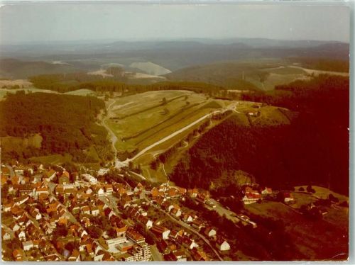 St. Andreasberg Fliegeraufnahme vom Ort Foto Original aus Archiv eines Ansichtskartenverlags Ort handschriftlich