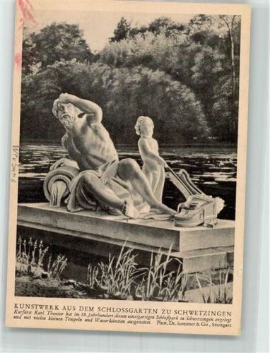 Schwetzingen Skulptur Flussgott Donau von Peter Anton von Verschaffelt im Schlossgarten Antipiol-Salbe