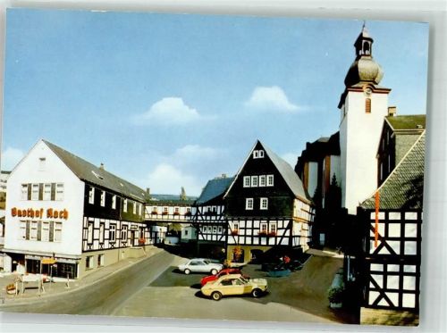 Daaden Hotel Gasthaus Koch Auto Kirche Fachwerkhaus