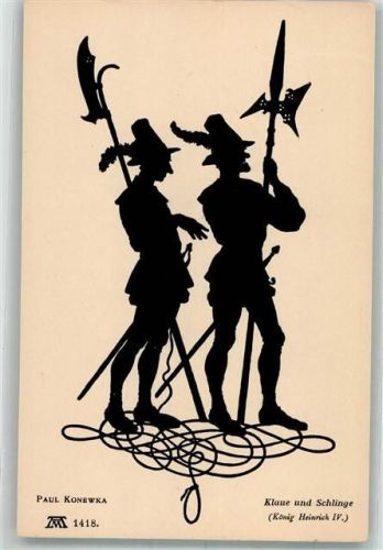 sign. Konewka Paul Klaue u. Schlinge F.A.Ackermann Serie 111 Nr. 1418