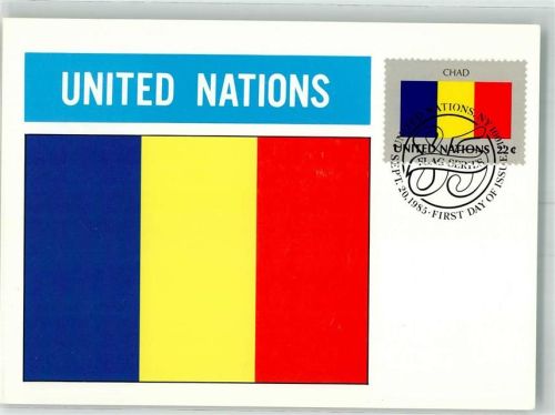 Flagge der Nationen 1985 Tschad