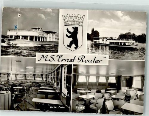 Zehlendorf Fahrgastschiff MS Ernst Reuter der Stern- und Kreisschiffahrt Bordstempel