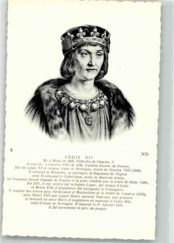 Portrait und Chronik von König Louis XII