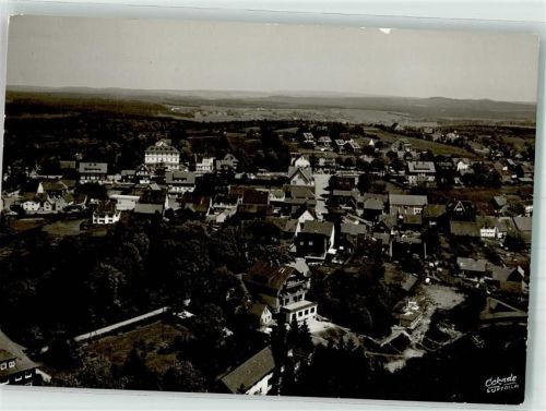 Hohegeiß Fliegeraufnahme des Ortes Ort handschriftlich Foto Original aus Archiv eines Ansichtskartenverlags