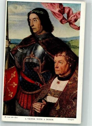 Sankt Victor mit Spender sign. von der Goes H.