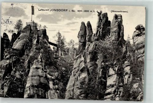 Kurort Jonsdorf 1915 Nonnenfelsen