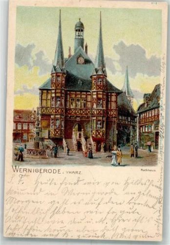 Wernigerode Rathaus Bahnpost Harzburg Heidelberg