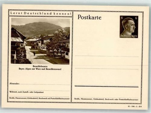 83671 W8174 Benediktbeuern Ganzsache