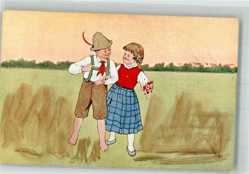 Serie 763-9 Kinderspiele BKW 1900 Künstlerkarte