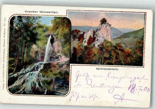 Urach 1900 Uracher Wasserfall Wielandstein