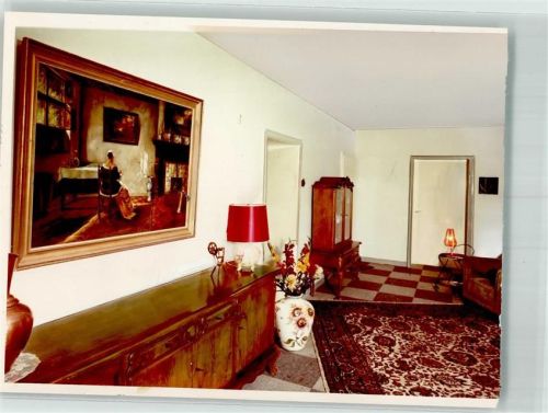 Bad Reichenhall Hotel Friedenau Flur Foto Original aus Archiv eines Ansichtskartenverlags Ort handschriftlich