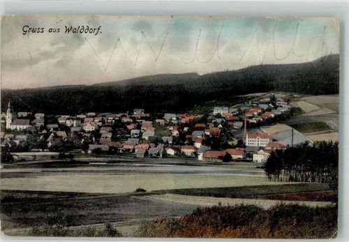 Walddorf 1910 Bahnpost Löbau