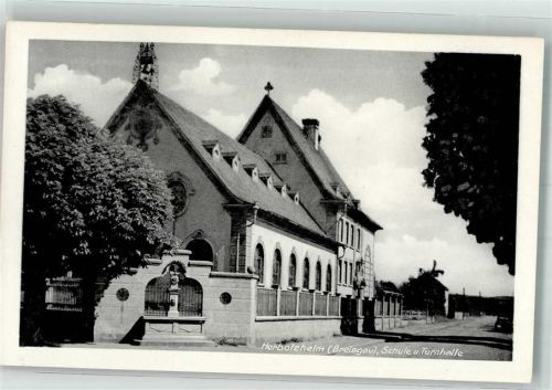 79336 W7834 Herbolzheim , Breisgau - Schule und Turnhalle Verlag Kurt Görtz Nr. 2439