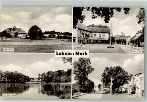 Lehnin Oberschule Gohlitzsee Marktplatz Kloster-Cafe Fotograf Müller VEB Bild und Heimat