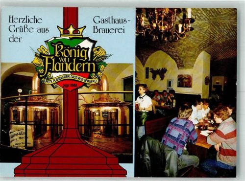 Augsburg Gasthaus Brauerei König von Flandern