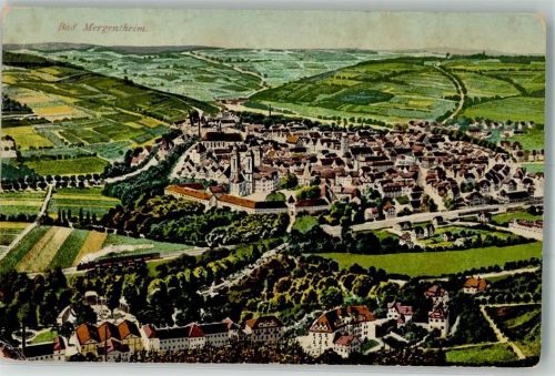 Bad Mergentheim 1923 Vogelschau