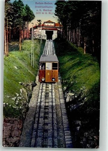 Baden-Baden Bergbahn Drahtseilbahn a.d.Merkur