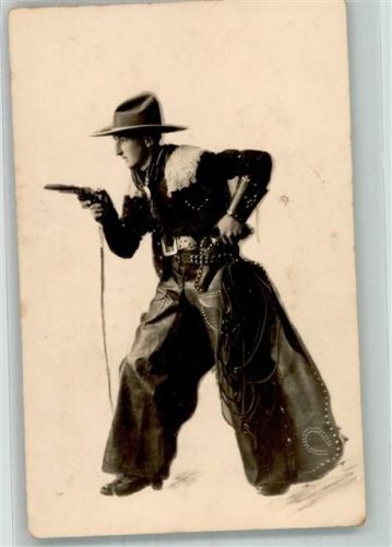 Zürich Junger Mann als Cowboy verkleidet Ort lt. Fotograf Joselewitsch