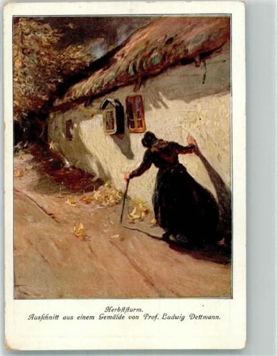 1916 sign. Dettmann, Ludwig Herbststurm