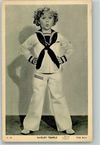 1935 Portrait der kindlichen Schauspielerin Shirley Temple im Matrosenanzug