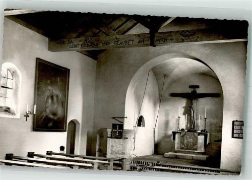 82433 W8112 Bad Kohlgrub Foto AK Inneres der ev. Kirche Fotograf Schlichting