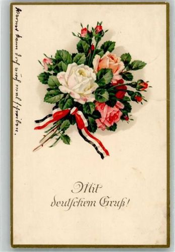 Mit deutschem Gruß Rosengrüße Serie 2129
