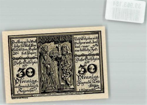 Tegernsee 1921 30 Pfennig Kloster